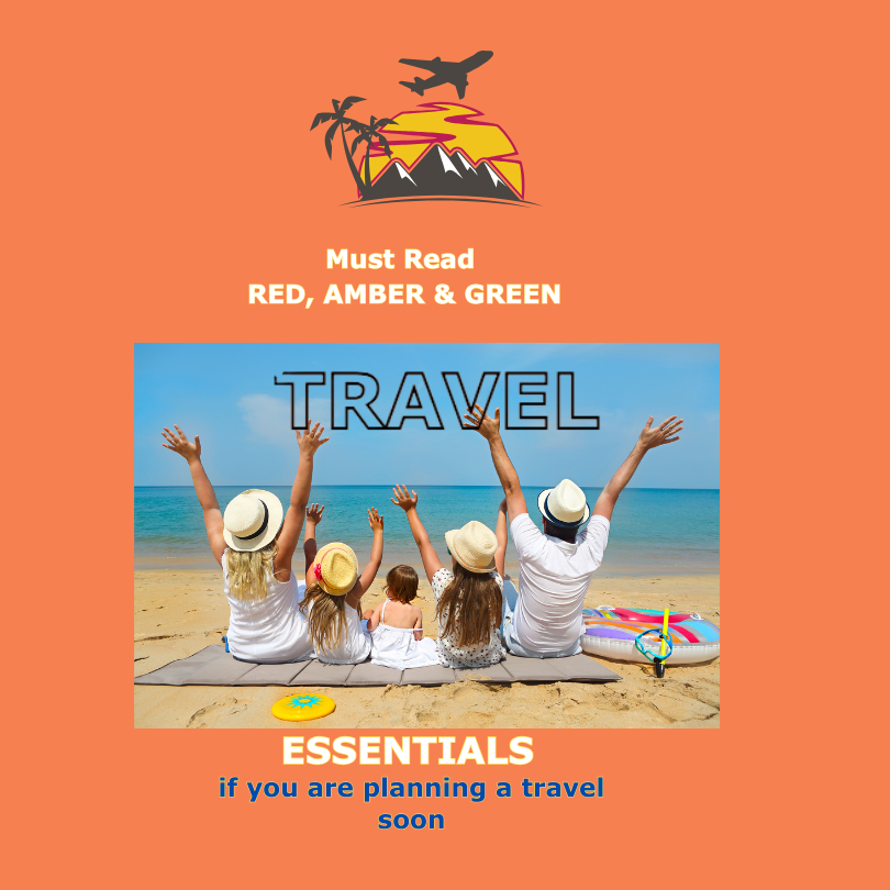 TRAVEL PACKING CHECKLIST: RED AMBER GREEN TRAVEL ESSENTIALS