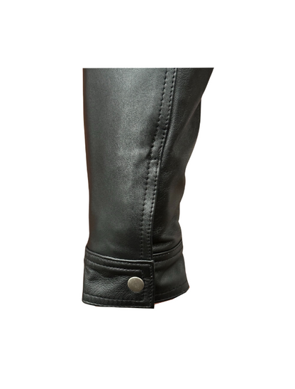 Arthur- Men's Puffed Royal Design Leather Jacket
