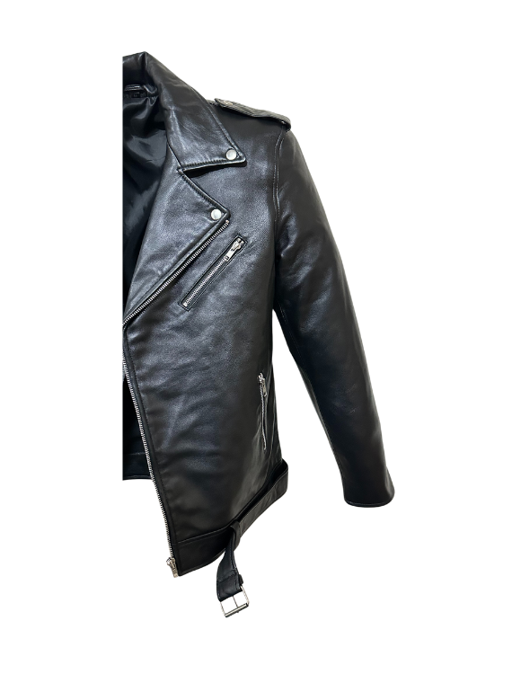 Jagger- Men Belted Leather Jacket