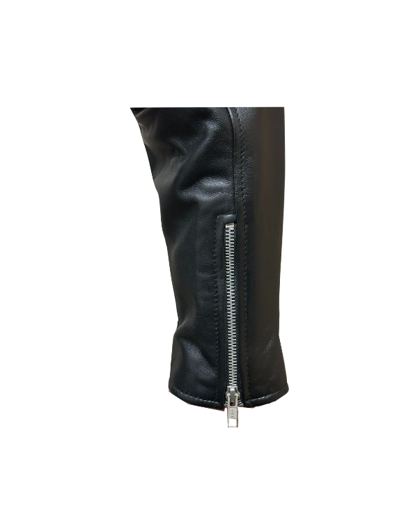 Jagger- Men Belted Leather Jacket