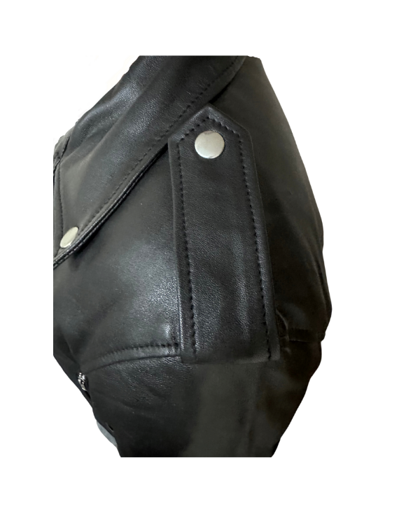 Jagger- Men Belted Leather Jacket