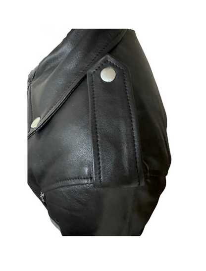 Jagger- Men Belted Leather Jacket